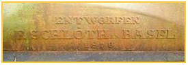 Inschrift F. Schlth Basel 1879